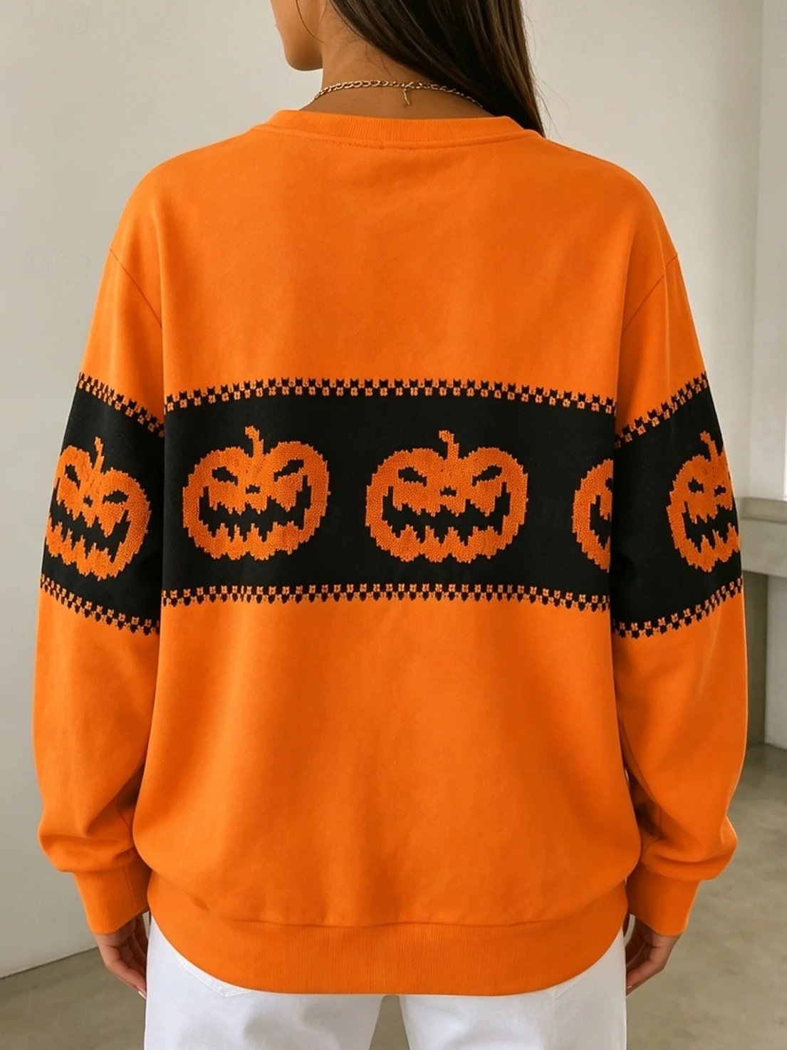 Women's Halloween Print Sweatshirt