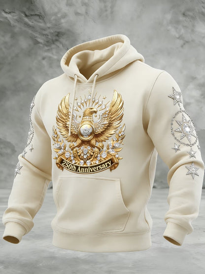 Men's Casual American 250th Anniversary Print Sweatshirt