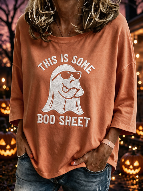 Women's Ghost Three-quarter sleeves Top