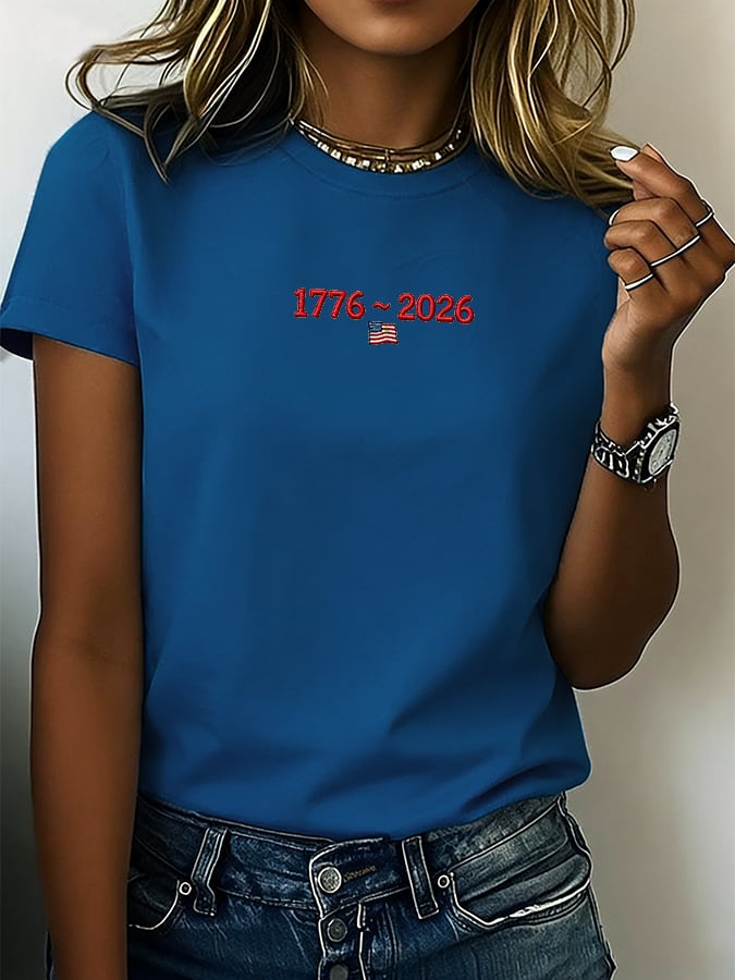 Women's 250th Anniversary Print Crew Neck T-Shirt