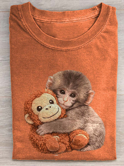 Punch The Monkey Art Print T-shirt