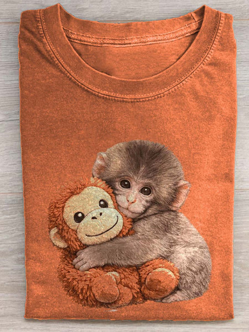 Punch The Monkey Art Print T-shirt