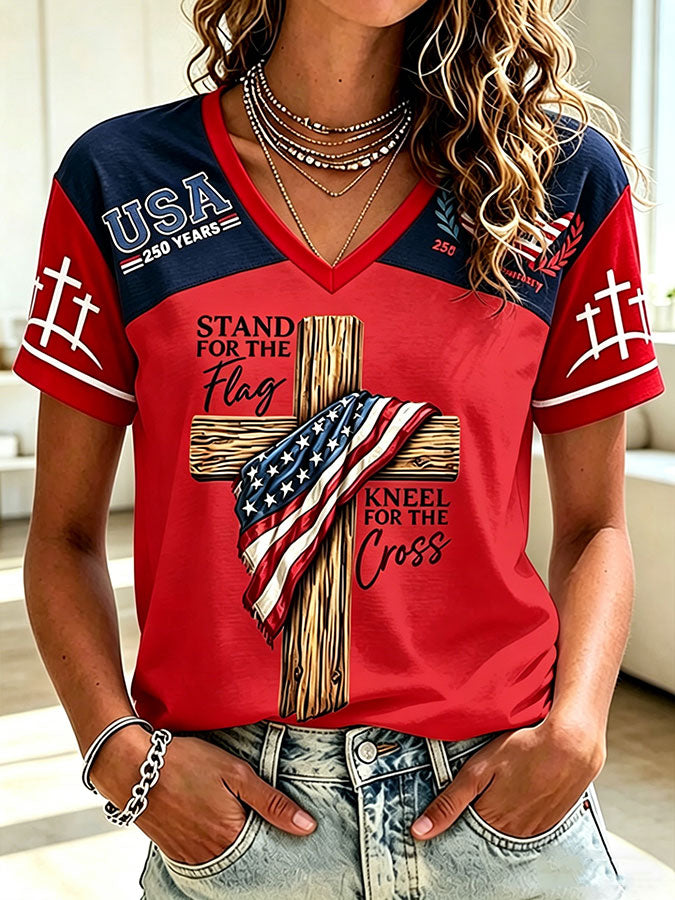 🔥Buy 3 Get 10% Off🔥Women's 250 Year Print Short Sleeve T-shirt