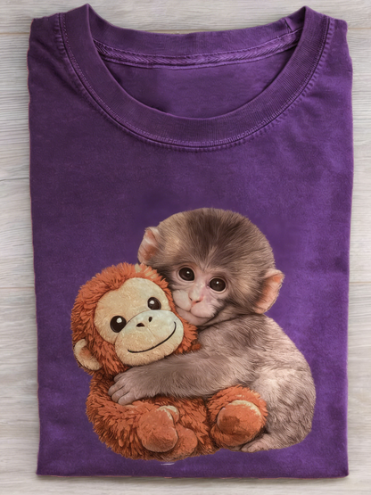 Punch The Monkey Art Print T-shirt