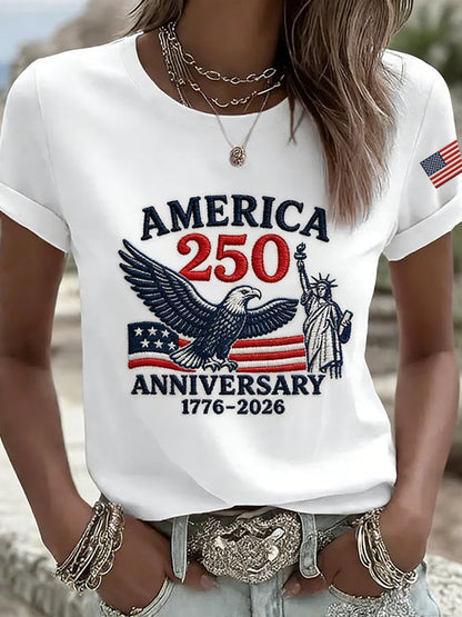 Women's  America 250th Anniversary Print T-Shirt