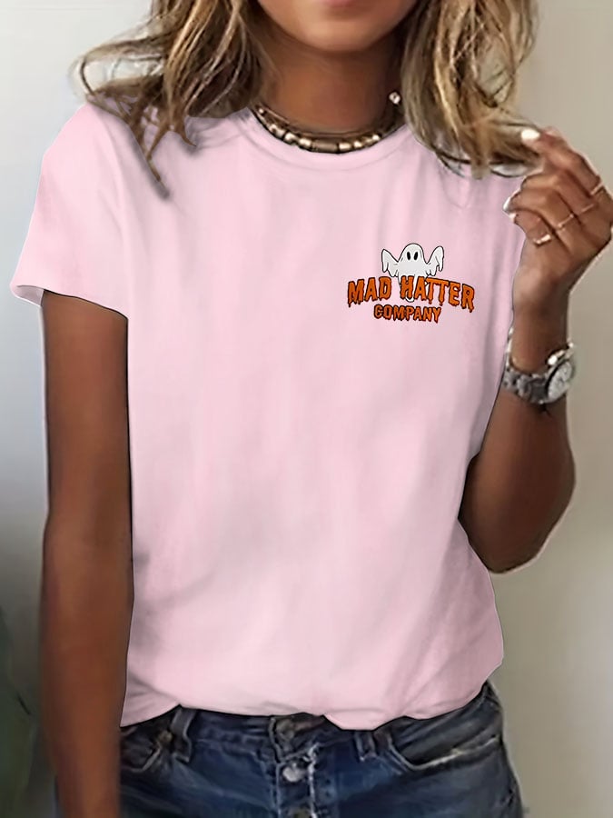Women's Halloween Show Me Your Boobs Print T-Shirt