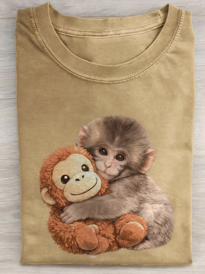 Punch The Monkey Art Print T-shirt