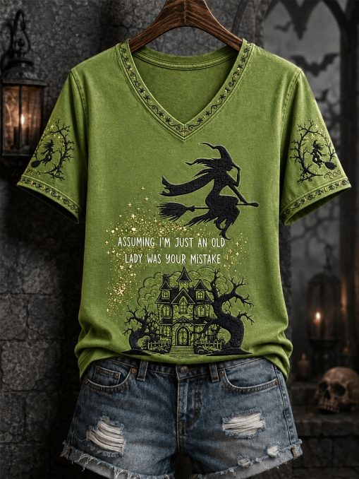 Women's Autumn Halloween Witch Top