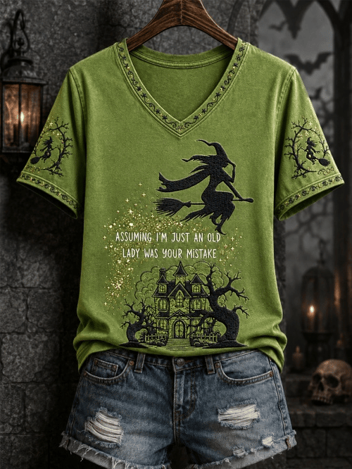 Women's Autumn Halloween Witch Top