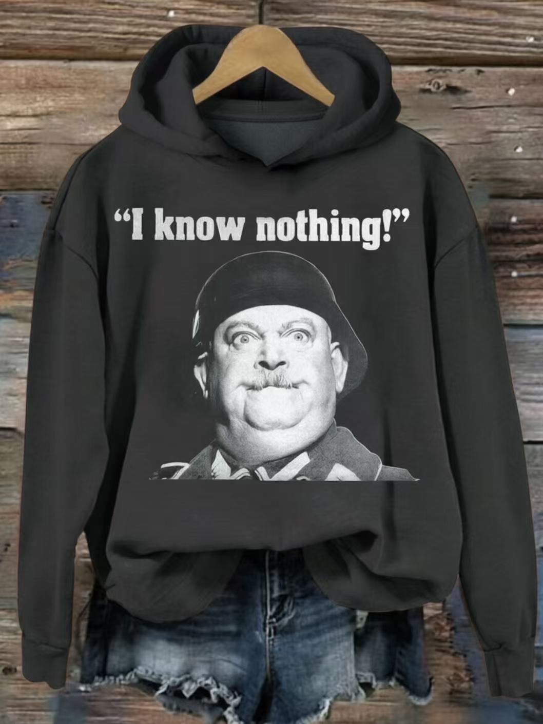 I Know Nothing Art Print Casual Cotton Short Sleeve T-shirt