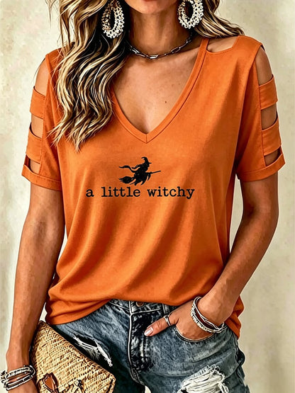 Women's  Halloween  Printing  T-shirt