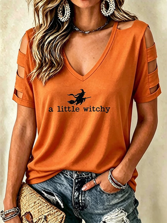 Women's  Halloween  Printing  T-shirt