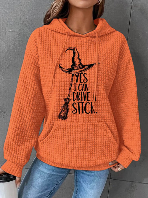 🔥HOT SALE🔥Women's Yes I Can Drive A Stick Print Casual Sweatshirt