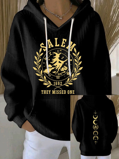 🔥HOT SALE🔥Women's 1692 Salem They Missed One Print Casual Sweatshirt
