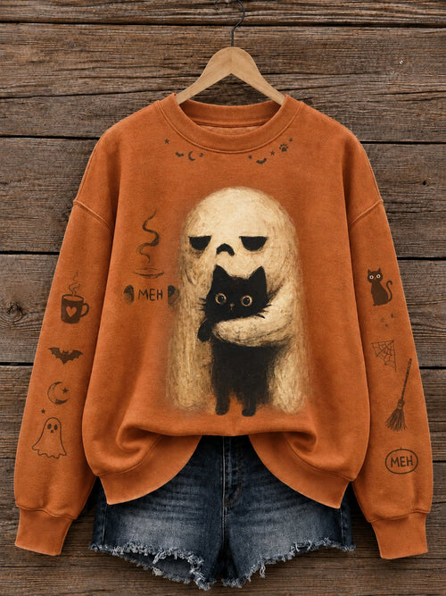 Women'S Halloweentown Print Sweatshirt