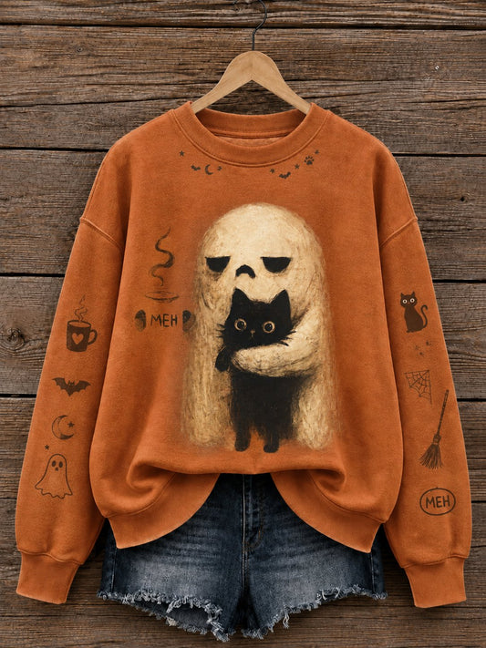 Women'S Halloweentown Print Sweatshirt