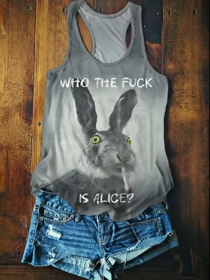 Funny Who The Fuck Art Print Casual Short Sleeve T-shirt