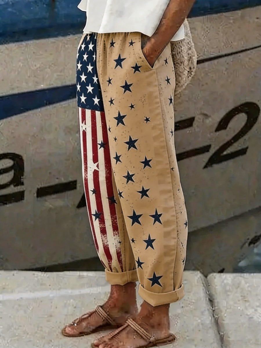 🔥Buy 3 Get 10% Off🔥U.S. 250th Anniversary Linen Trousers