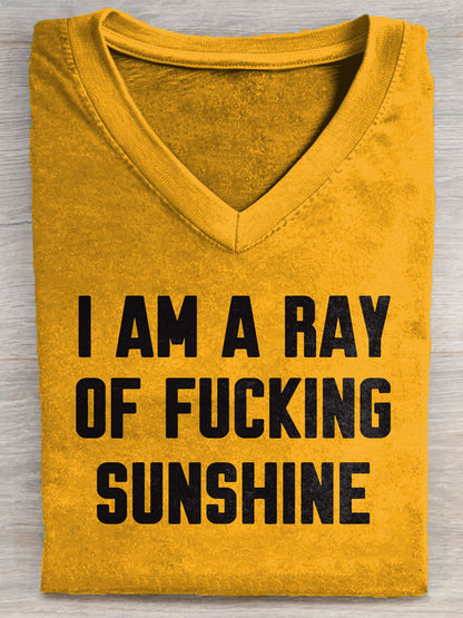 Funny Quote Art Print Casual Short Sleeve T-shirt