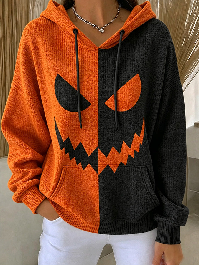 Women'S Halloween Hooded Sweatshirt