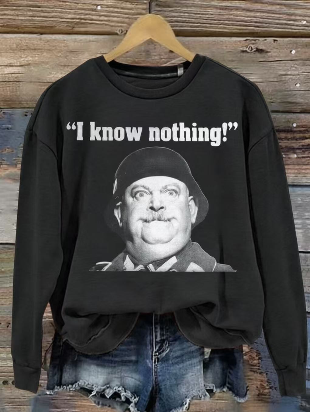 I Know Nothing Art Print Casual Cotton Short Sleeve T-shirt