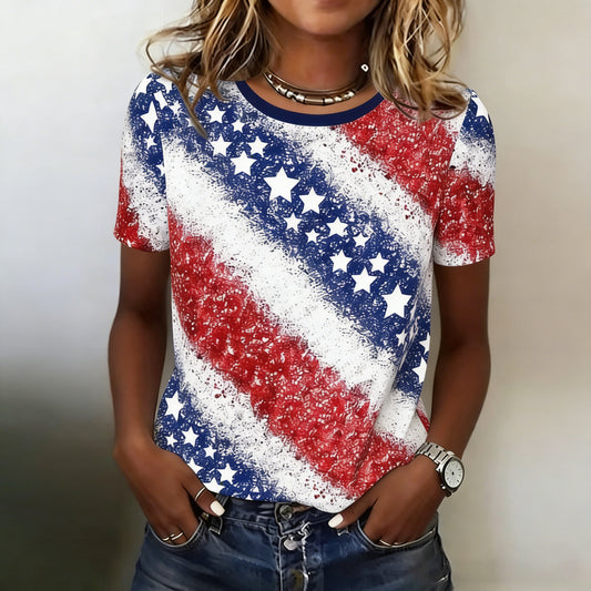 Women's American 250th Anniversary Printed Casual T-shirt