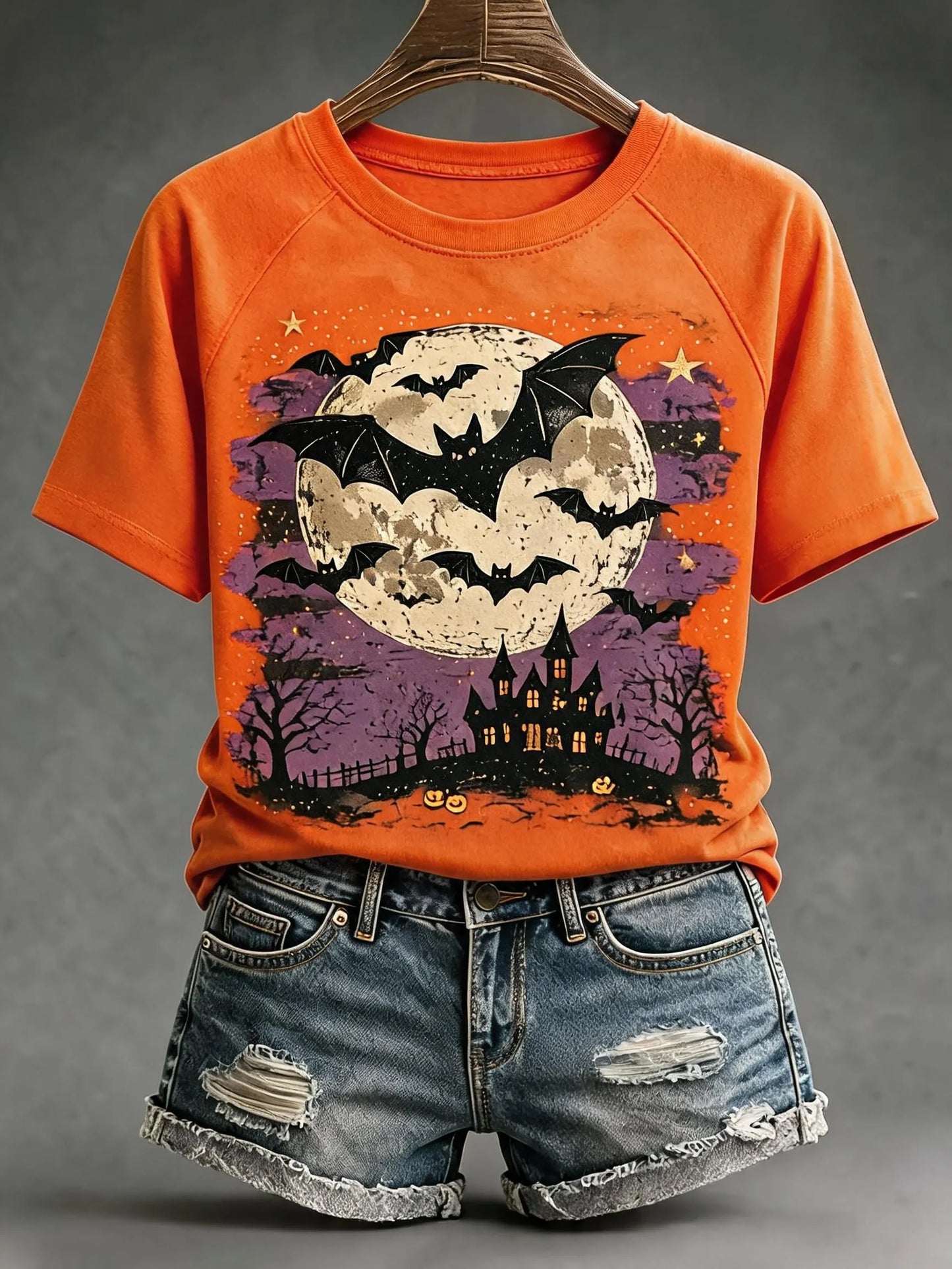 Women'S Fall Batwing Cotton T-Shirts