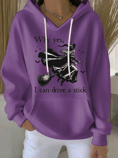 🔥Buy 2 Get 10% Off🔥Women's Yes I Can Drive A Stick Print Casual Sweatshirt