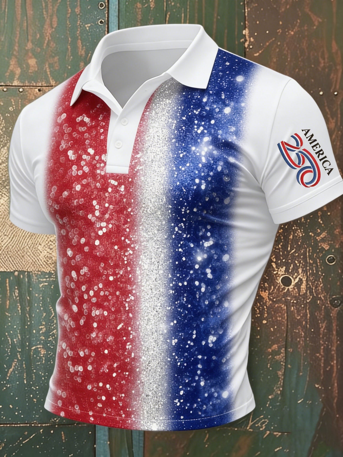 Men's 250th Anniversary Of The United States Polo Print Top
