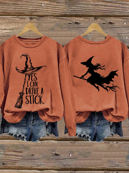 🔥Buy 2 Get 10% Off🔥Women's Yes I Can Drive A Stick Printed Sweatshirt