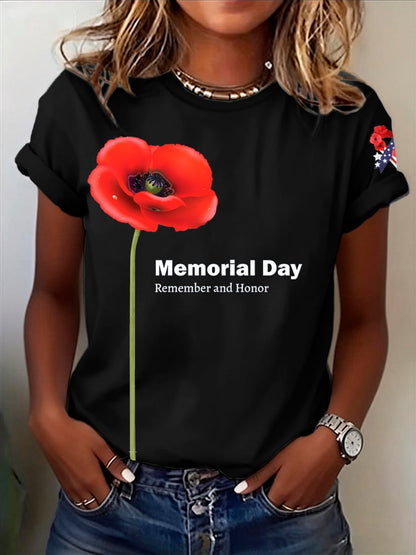 Women's Memorial Day  Print T-shirt