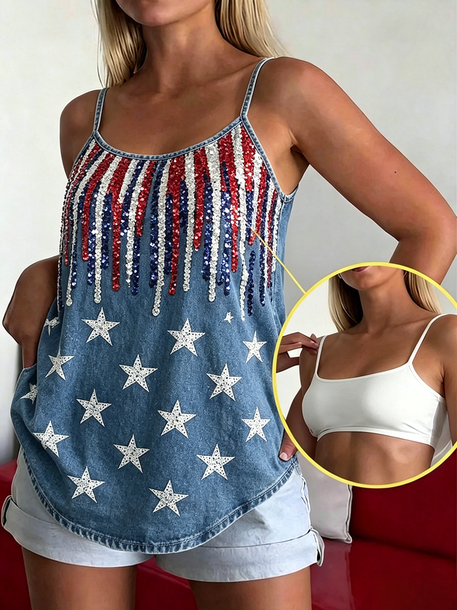 250Th Anniversary Printed Strap Tank Top Two Piece Set In The United States