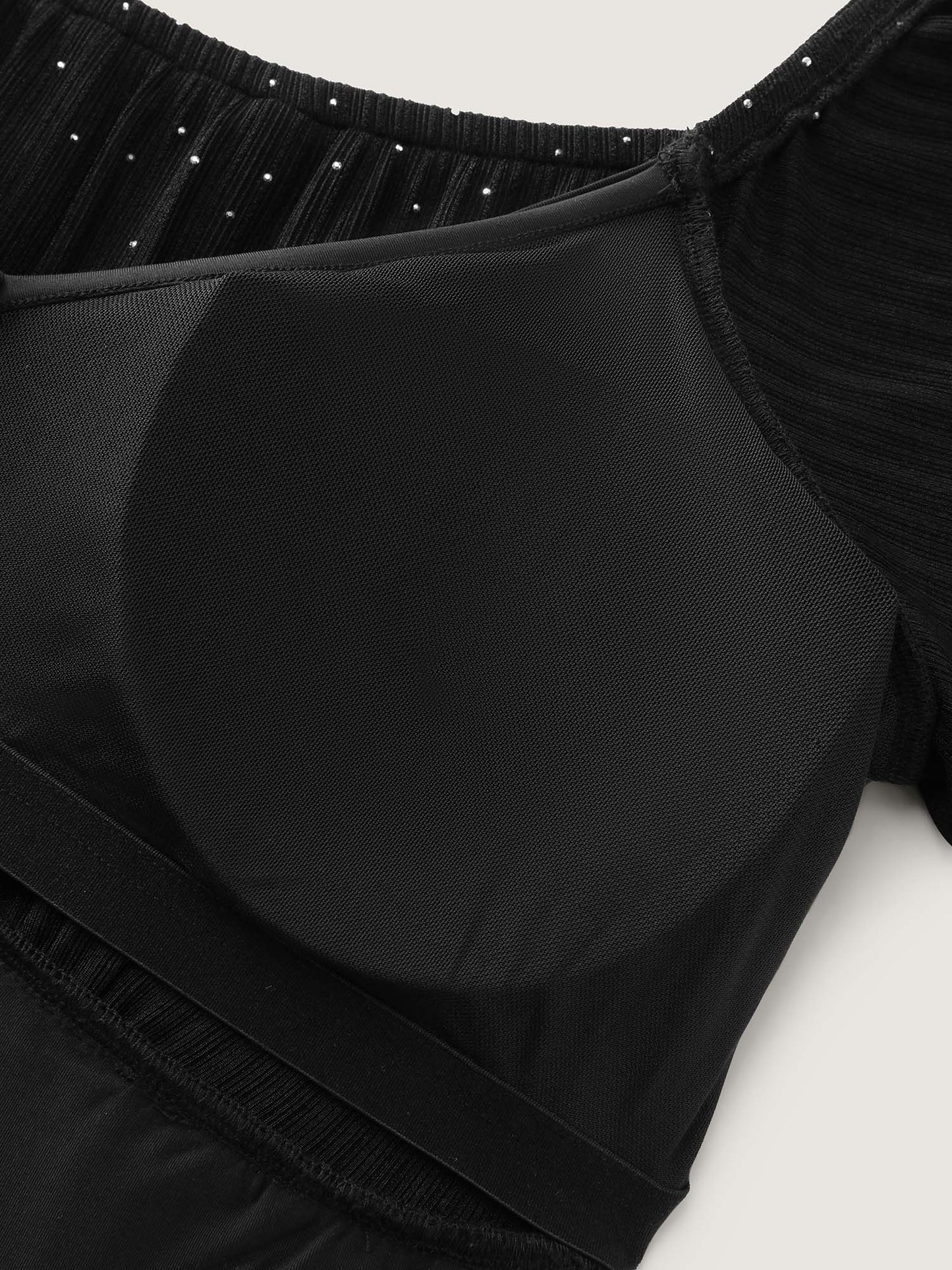 Polka Dot Built-In Bra And Panty Mini Dress