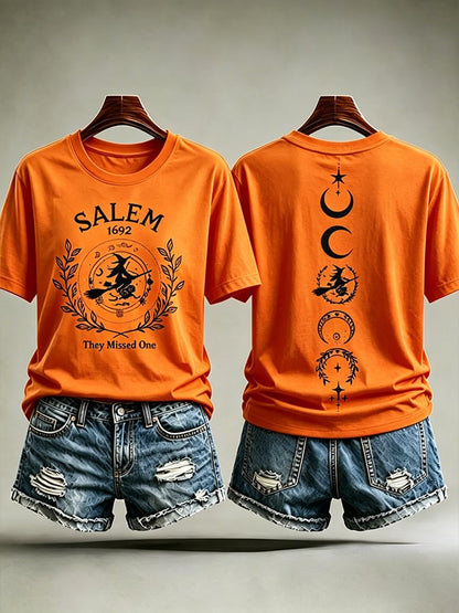Women's Salem They Missed One  Print short-sleeved T-shirt