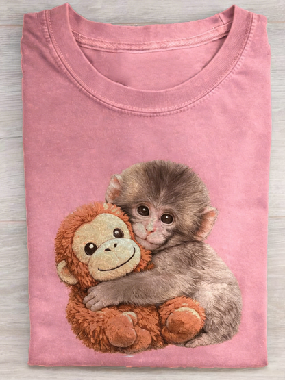 Punch The Monkey Art Print T-shirt