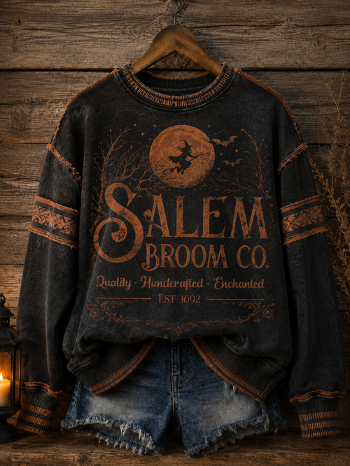 Women's Salem Broom Company Printed Sweatshirt