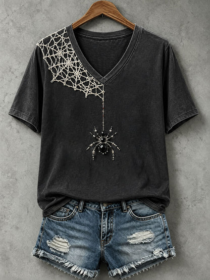 Women's Jewelry Art Spider T-Shirt