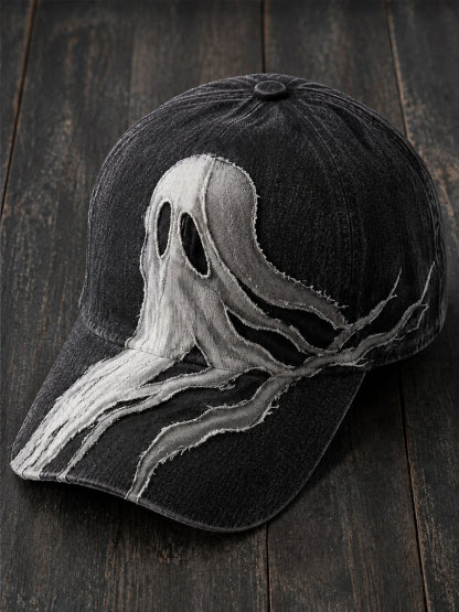 Unisex Halloween Ghost Print Hat
