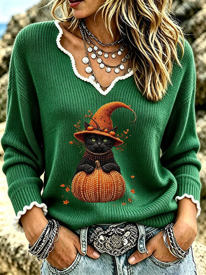 Women's Casual Retro Collar Frayed Edge Top