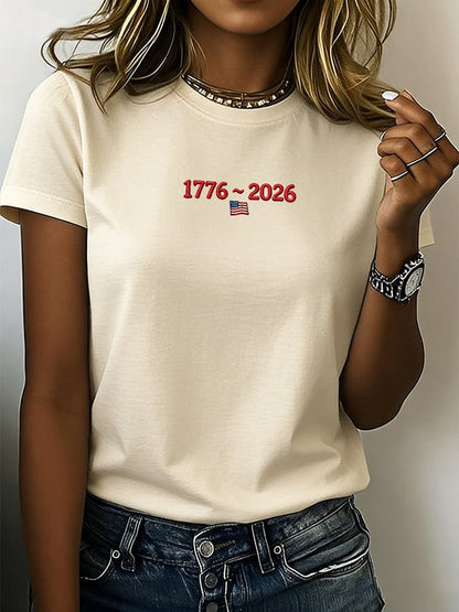 Women's 250th Anniversary Print Crew Neck T-Shirt