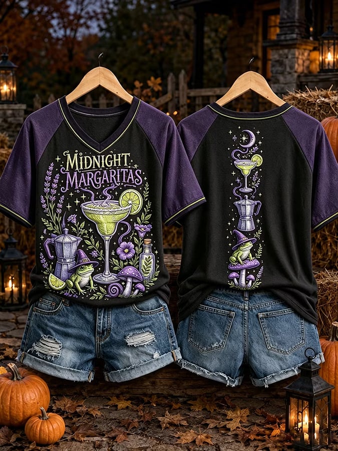 Women's Halloween Witch  Print Top