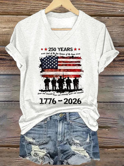 Women's Memorial Day Printed Short-Sleeve T-Shirt