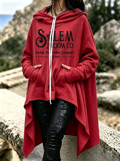 Women's Casual Printed Irregular Sweatshirt