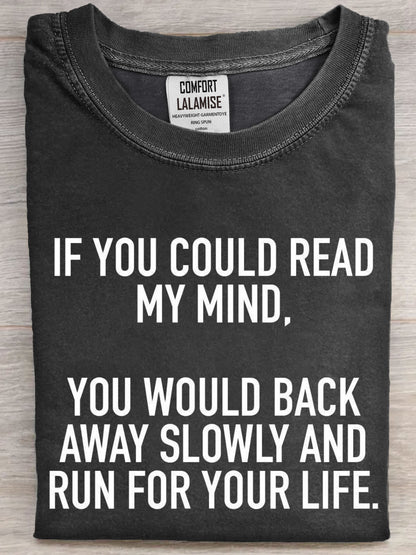 Funny Quote Art Print Casual Short Sleeve T-shirt