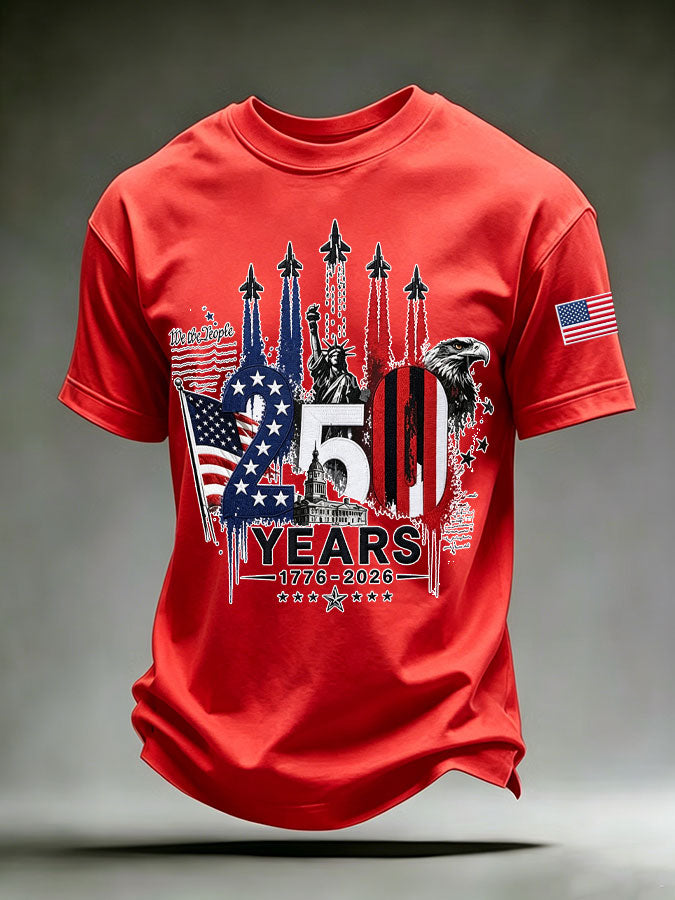🔥Buy 3 Get 10% Off🔥Men'S American Eagle Printed Casual T-Shirt