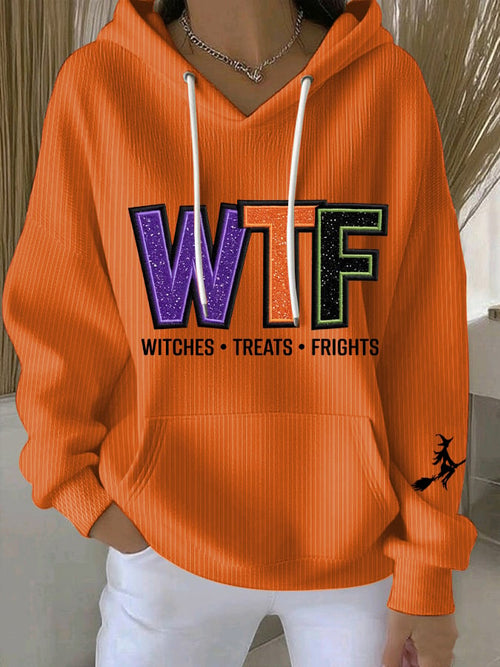 🔥HOT SALE🔥Women's WTF Wicked Twisted Fabulous Print Casual Sweatshirt