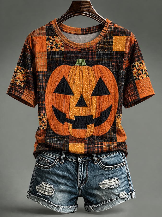 Women'S Casual Halloween Print Top