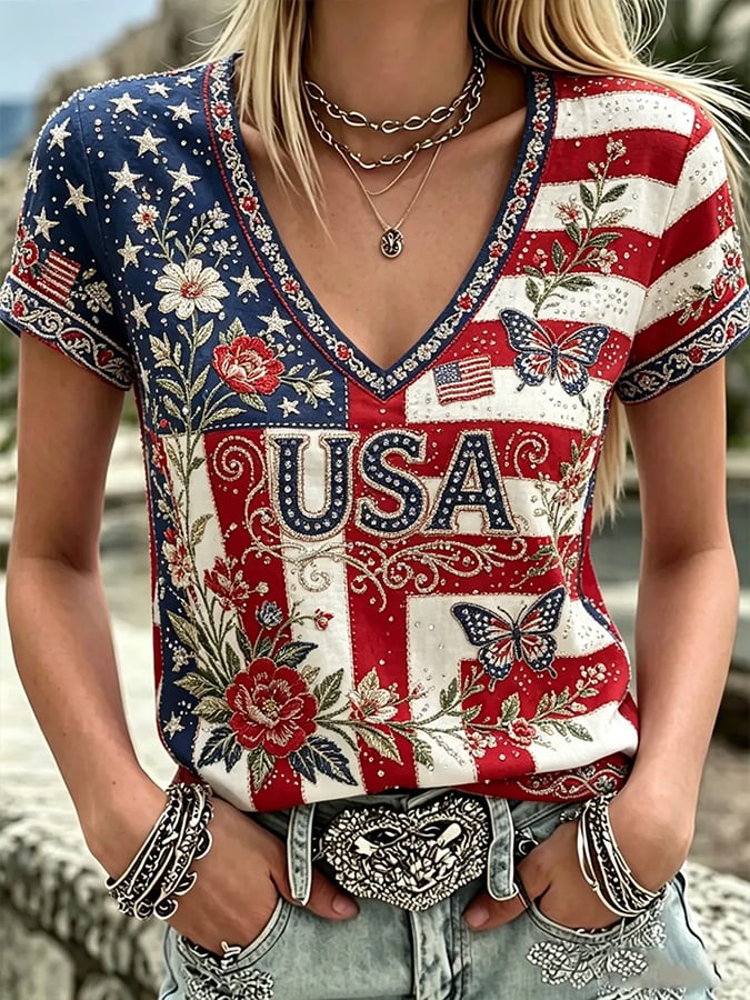 Women's American 250th Anniversary Short-Sleeve T-Shirt