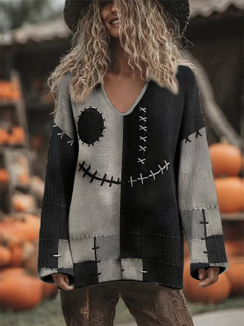 Women's Halloween Print Casual Shirt