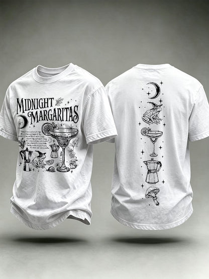 Men's Midnight Margaritas Print Casual T-shirt